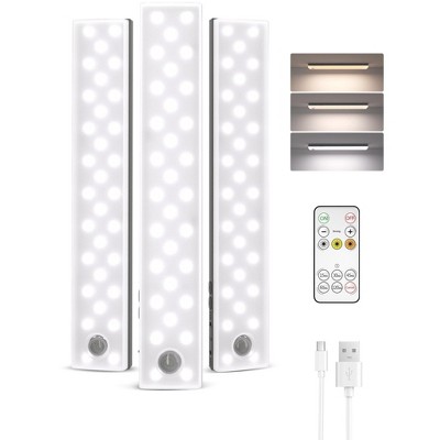 EZVALO 9" 2000mAh Rechargeable Under Cabinet Lighting Wireless w/Remote Control, Motion Sensor