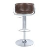 Adjustable Swivel Counter and Bar Stool with Upholstered Seat and Supportive Backrest - 2 of 4