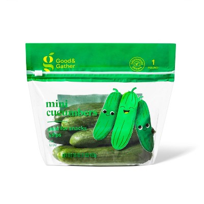 Produce, LFF Organic Mini Cucumbers, 1 lb bag