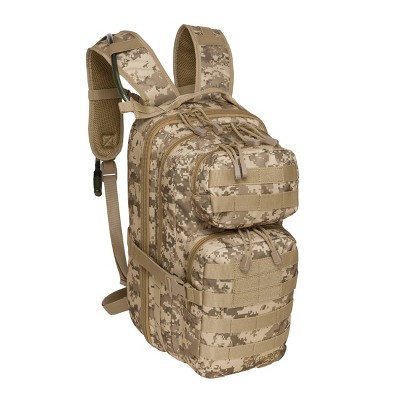 Hydration pack outlet target