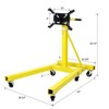VisioGear Rotating Engine Stand, Engine Stand Rotating Stand with 2000-Lb Capacity, Engine Hoists & Stands, Yellow, 43"*28.7"*35.5" - 3 of 4