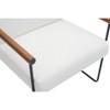 PAGED Modern Accent Chair Living Room Chairs with Armrests, Upholstered Armchair for Living Room - 3 of 4