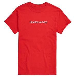 Men's - Instant Message - Chicken Jockey Gamer Short Sleeve Graphic T-Shirt - 1 of 4
