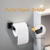 Itopfox 10 Piece Matte Black Bathroom Hardware Set 2 Pack 16 Inch Towel Bars 4 Pack Hooks 2 Towel Rings 2 Toilet Paper Holders - 3 of 4