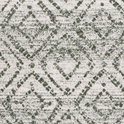ivory/dark green