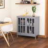 NicBex Modern Sideboard Cabinet with Storage Kitchen Multifunction Buffet Cabinet with 2 Doors for Kitchen,Living Room,Gray - 2 of 4