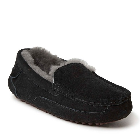 Fireside By Dearfoams Men's Melbourne Genuine Shearling Moccasin Slipper - image 1 of 4