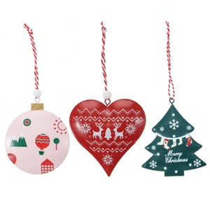 Gloria Duchin 3ct Vintage Metal Christmas Tree Ornaments - 1 of 1