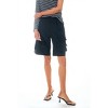 Women's Cargo Bermuda Short Pants - Grey Lab - 4 of 4