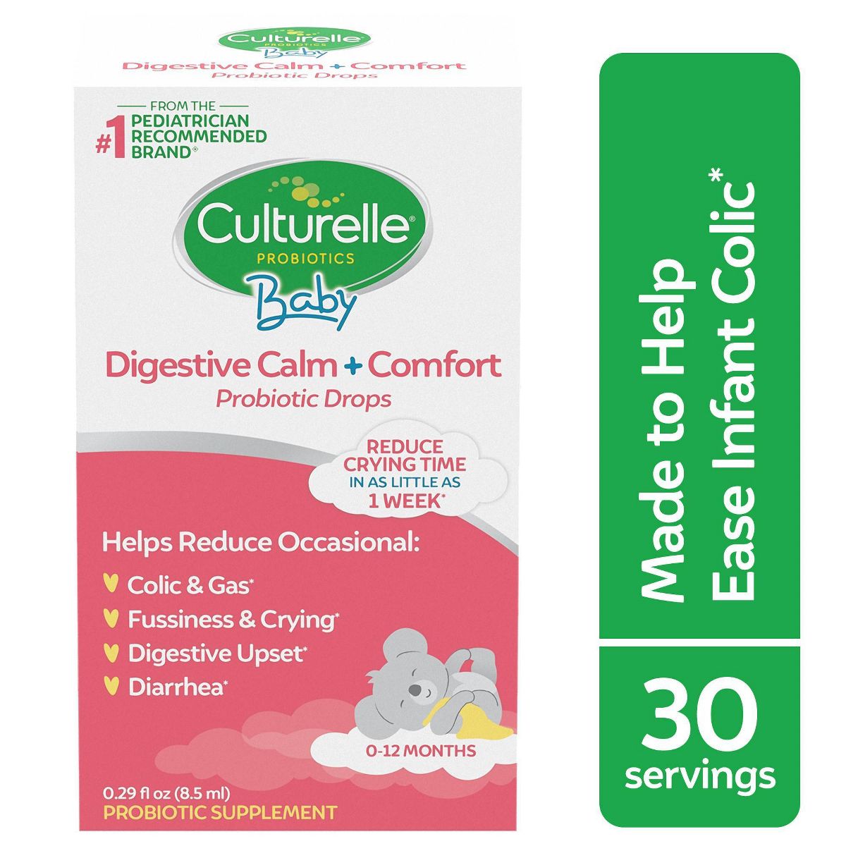 Culturelle Baby Calm + Comfort Probiotic Drops for Colic Reduction for Babies and Infants - 0.29 fl oz - thumbnail 9