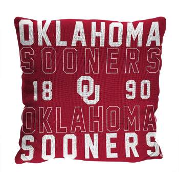 NCAA Oklahoma Sooners Stacked Woven Pillow