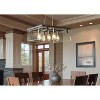 Urban Ambiance Luxury Modern Farmhouse Square Chandelier,  13-3/4"H x 22-3/4"W SQ,  Brushed Nickel Finish, UHP2445 - 2 of 4