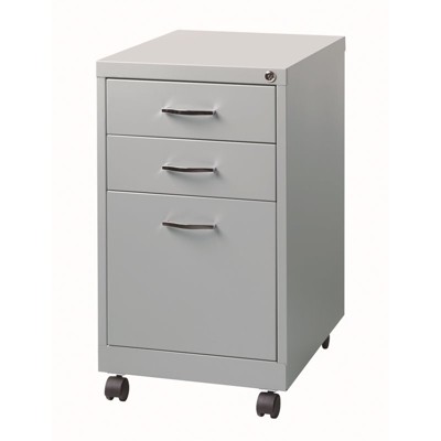 Steel 3 Drawer Filing Cabinet In Platinum Gray Scranton Co Target