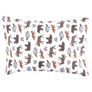 Hudson Baby Infant Boy Cotton Toddler Pillow Case, Animal Adventure, One Size - 1 of 2