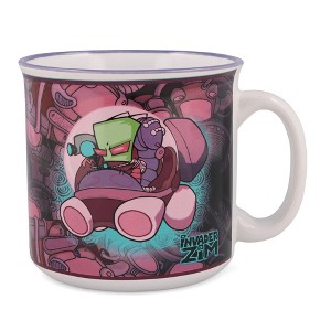Silver Buffalo Invader Zim Voot Cruiser Ceramic Camper Mug | Holds 20 Ounces - 1 of 4