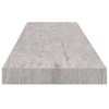 vidaXL Floating Wall Shelf Concrete Gray 35.4"x9.3"x1.5" MDF - 4 of 4