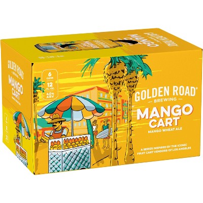 Golden Road Mango Cart Wheat Ale Beer 6pk/12 Fl Oz Cans Target