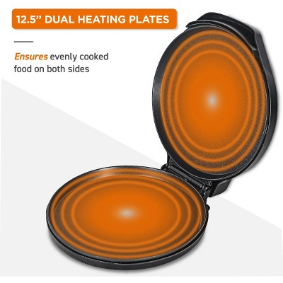 Midnight Blue Electric Countertop Pizza Oven with Nonstick Plates