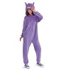 Adults Deluxe Pokémon™ Gengar Hooded Jumpsuit Costume - Large/Extra Large - 4 of 4