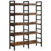 Resenkos Bookshelf, Bookcase Standing Shelf Unts,5-Tier Bookshelf, Double Wide Bookcase Storage Shelves Unit,Black - 4 of 4