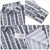 Mens Floral Dress Shirts Long Sleeve Casual Flower Printed Button Down Shirt - 4 of 4