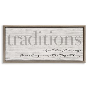 Stupell Industries Family Traditions Heartfelt Phrase, 25" x 11" - 1 of 4