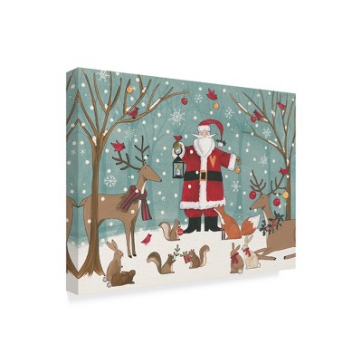 Trademark Fine Art -Anne Tavoletti 'Woodland Christmas Vi' Canvas Art
