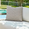 Uttermost Involve Outdoor Pillow-Sunbrella Acrylic with Putty Boucle and Cream Stripe - 2 of 3