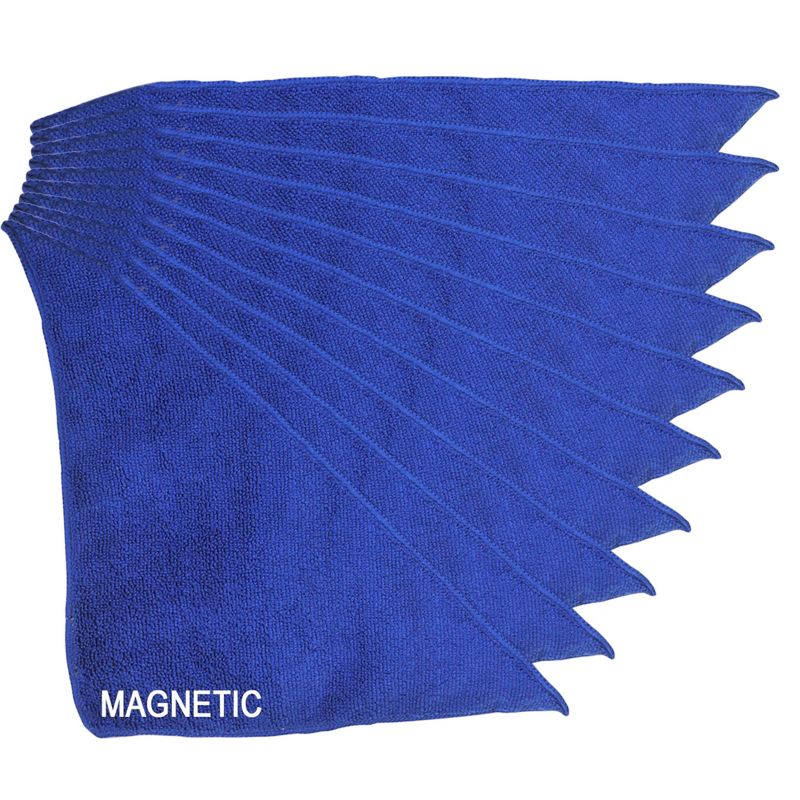 KleenSlate Dry Erase Magnetic Microfiber Cleaning Cloths, Blue, Pack of 10, 1 of 2