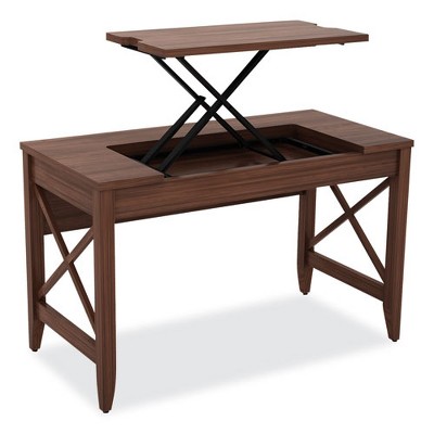 Modern Walnut Sit-to-Stand Adjustable Height Desk