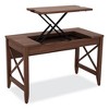 Alera Sit-to-Stand Table Desk, 47.25" x 23.63" x 29.5" to 43.75", Modern Walnut - 4 of 4