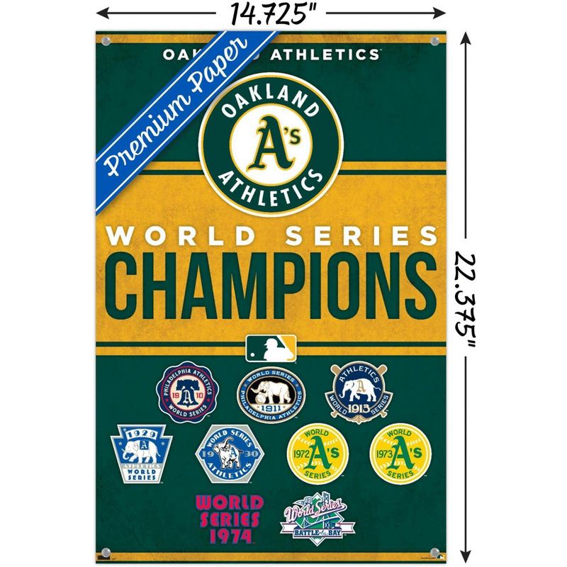 Trends International MLB Oakland Athletics - Champions 23 Unframed Wall Poster Prints, 3 of 7