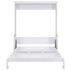 PAGED Modern Wooden Murphy Bed, Queen Size Bed Frame with Rotating Desk, Platform Bed for Small Room, Folding Bed to Cabinet - 4 of 4