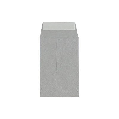 LUX #4 Coin Envelopes (3 x 4 1/2) - Silver Metallic 250/Pack 80lb. Silver Metallic (4CO-06-250)