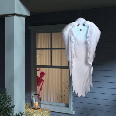 42" Track Light and Sound Boohoo Ghost Halloween Decorative Prop White - Hyde and EEK! Boutique™