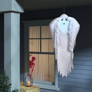 42" Track Light and Sound Boohoo Ghost Halloween Decorative Prop White - Hyde and EEK! Boutique™ - 1 of 3