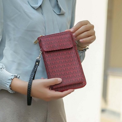 MKF Collection Phone Crossbody Wallet Wristlet Bag 3-in-1, Mala | MKF Collection by Mia K - Red — фото 2