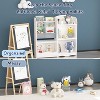 KTMBDW Kids Bookshelf and Toy Organizer, 3 Tier Bookshelf for Kids, Fabric Toddler Bookcase Book Shelf for Kids Rooms, Bedroom,Playroom,Nursery,White - 4 of 4