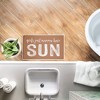 Stupell Industries Tan Sunshine On My Mind Printed Plush Bathroom Floor Mat, design by Lettered and Lined - 4 of 4