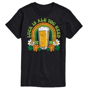 Men's - Instant Message - Luck Is Ale You Need Short Sleeve Graphic T-Shirt - 1 of 4