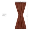 Burgundy Check Door Panel 72x40  VHC Brands - 3 of 4