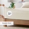 BDELITE 3PCS Twin XL All Season Sheet Set-96*66*0.13 Inch, Beige - 2 of 4