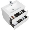 NicBex Floating Bathroom Vanity with Sink,Bathroom Sink Vanity with Basin and 2 Drawers,24/30/36/42 inch Bathroom Sink Cabinet,Oak/White - 4 of 4