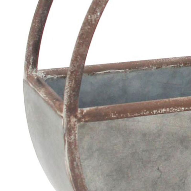 Round Metal Wall Planter - Foreside Home & Garden, 2 of 10