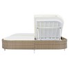 YOOCOZZ Iron & Rattan Frame Outdoor Daybed with 5-Position Adjustable Backrest - 4 of 4