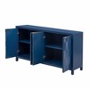 NicBex  Modern Sideboard,Kitchen Storage Cabinets with Different Pattern Design for Kitchen and Dining Room,Black/Blue - 4 of 4