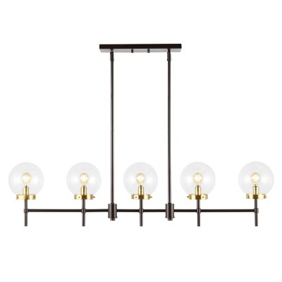 Mylah 5-Light Oil Rubbed Bronze Glass Globe Pendant