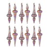 Melrose Irredescent Glass Finial Ornament (Set of 12) - 3 of 4