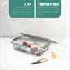 Tribello Plastic Storage Container Bin With Latching Lids For Organizing - Tinted - 3 of 4
