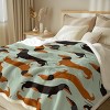 Boersma Dachshund Throw Blanket - Ultra Soft Dog Lover's Gift, Cozy Fleece for Couch, 50x60 Inches - 2 of 4